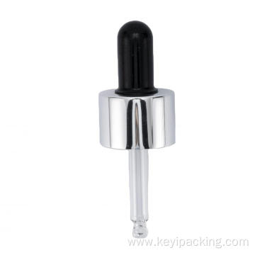 silicone teat aluminum closure with glass tube dropper